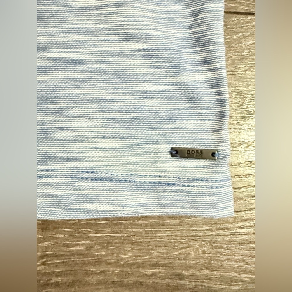 Hugo Boss Blue Heather Short Sleeve Tee - Picture 3 of 7